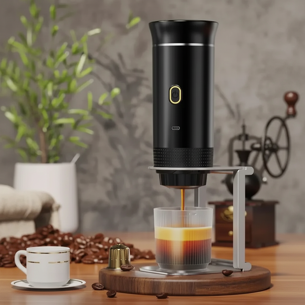 Cafetera Portátil de Espresso - Lifestyle